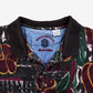 Vintage Woodhouse Polo Shirt T-Shirt M Mens Black 00s Floral Print Short Sleeve