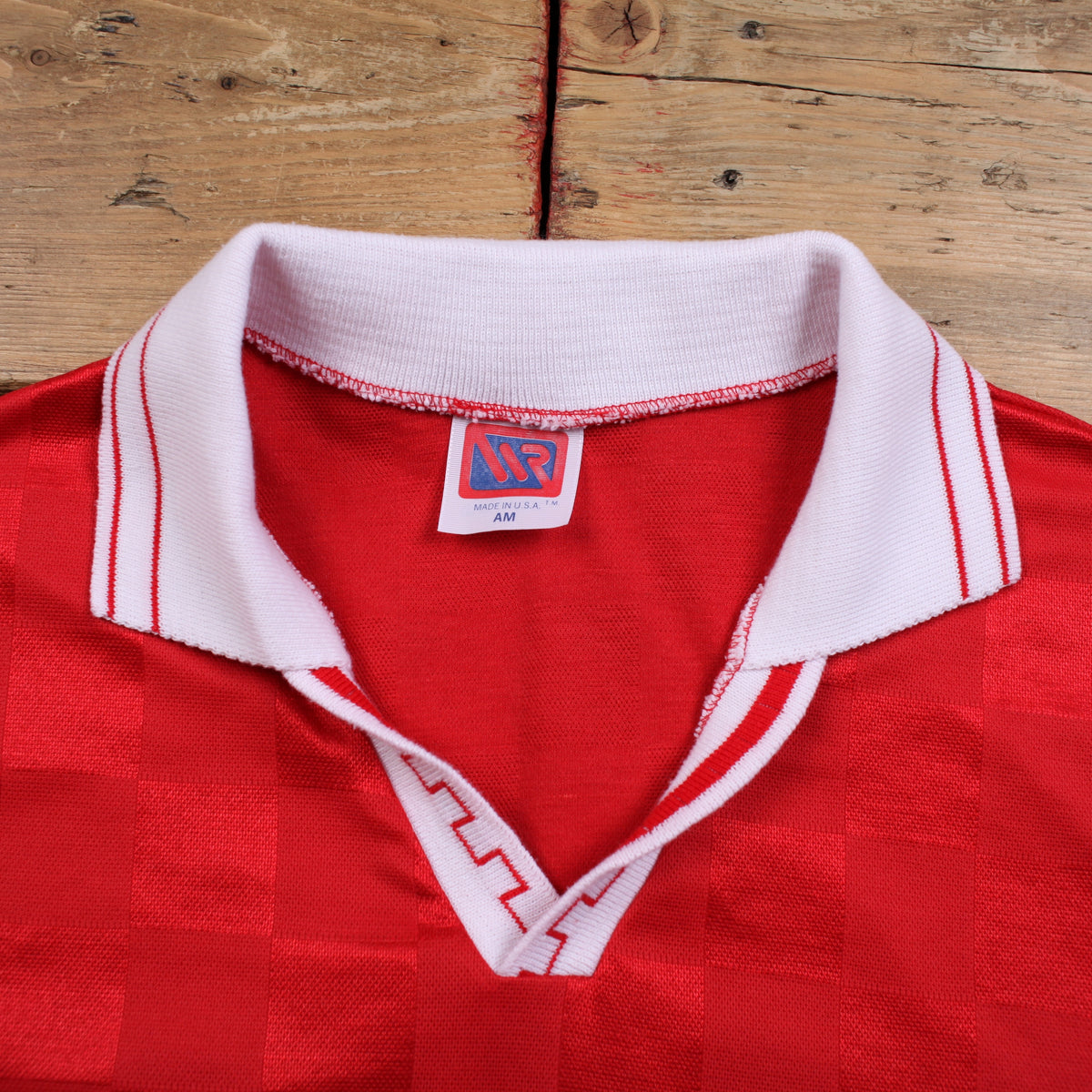 Vintage Football Shirt T-Shirt S Mens 80s USA Made Red Single Stitch