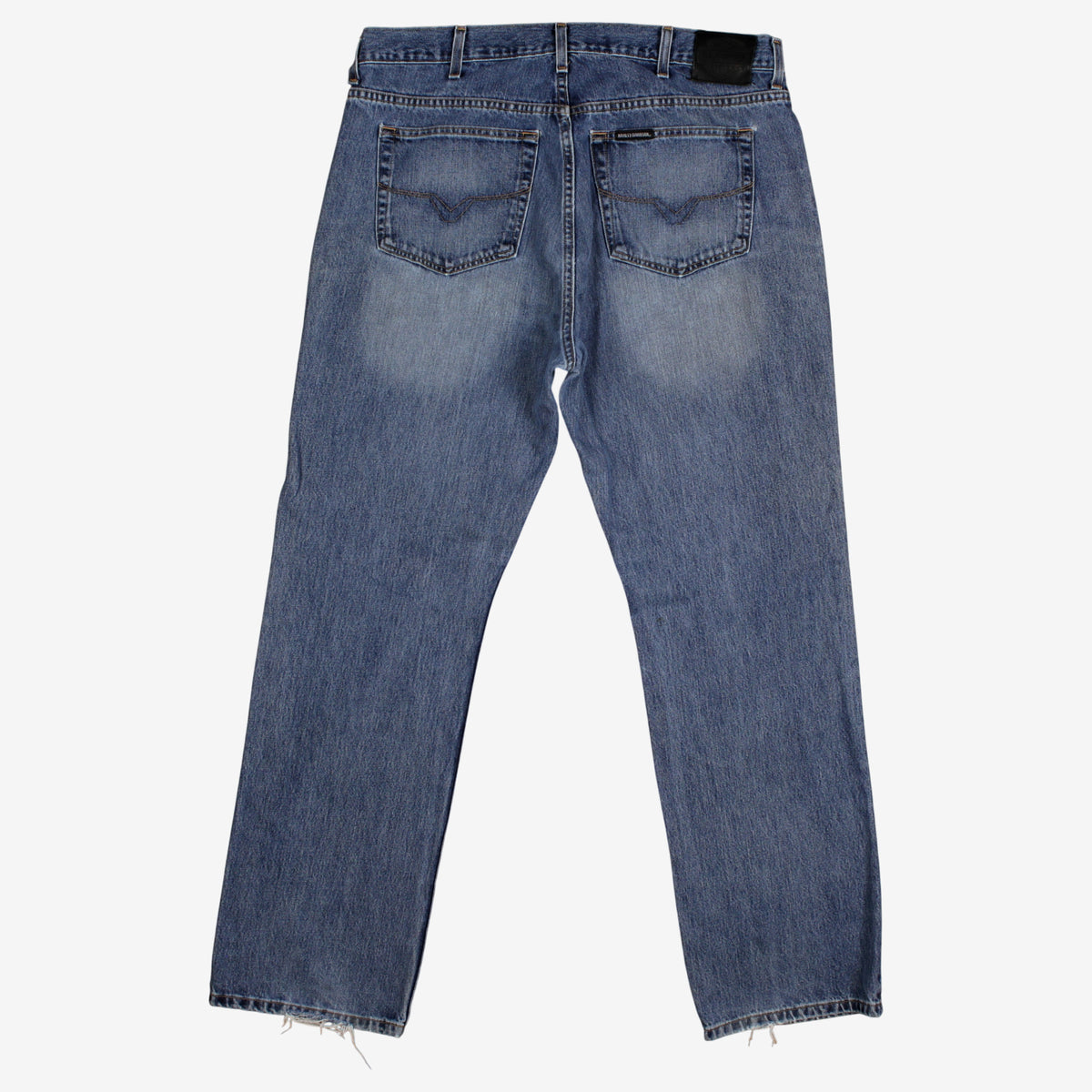Harley-Davidson Jeans 40x34 Blue 00s Medium Stonewash Straight Loose Denim