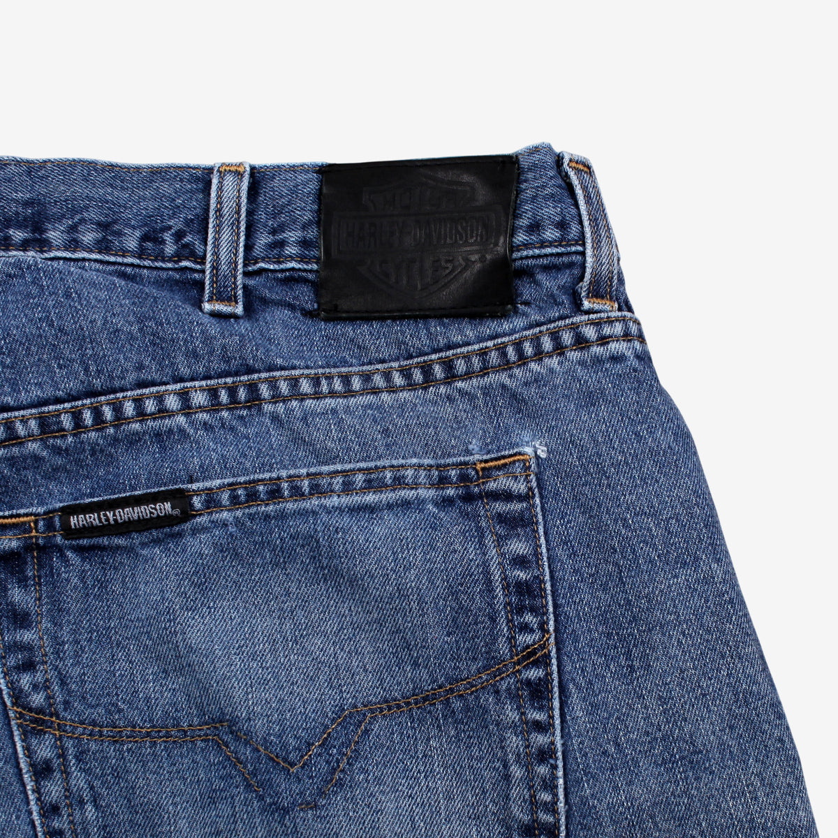 Harley-Davidson Jeans 40x34 Blue 00s Medium Stonewash Straight Loose Denim