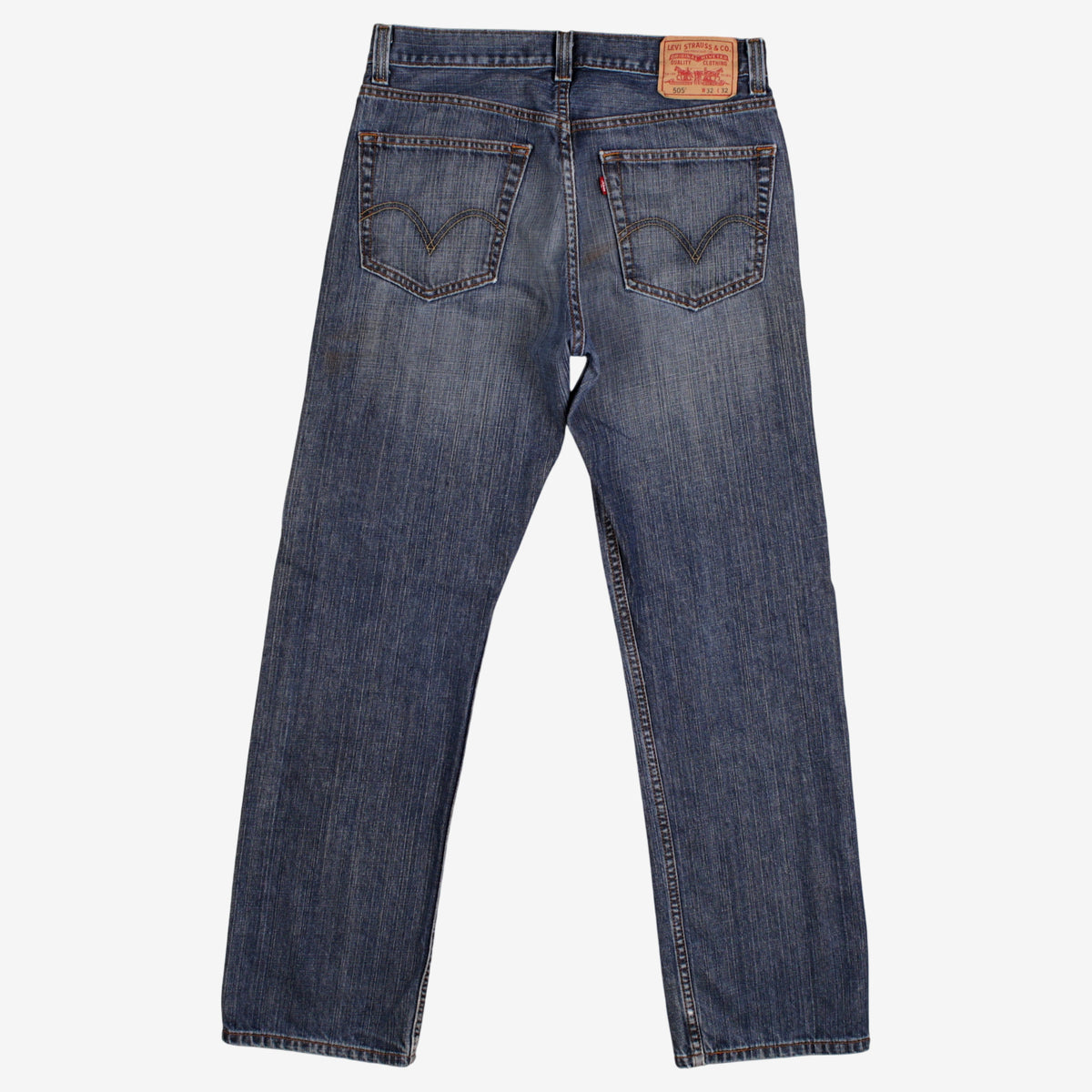 Levi's 505 Jeans 32x32 Blue Regular Straight Medium Stonewash Denim