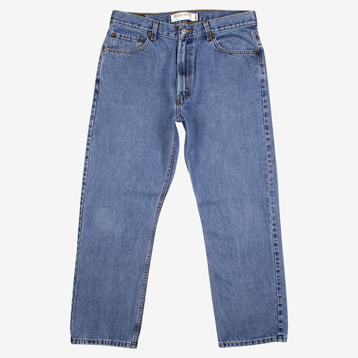 Levis 505 Jeans 34x29 Blue 00s Regular Straight Medium Stonewash Denim