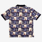 Vintage Cotton Mill Shirt T-Shirt M Mens 00s Cream Retro Sailing Graphic Pattern