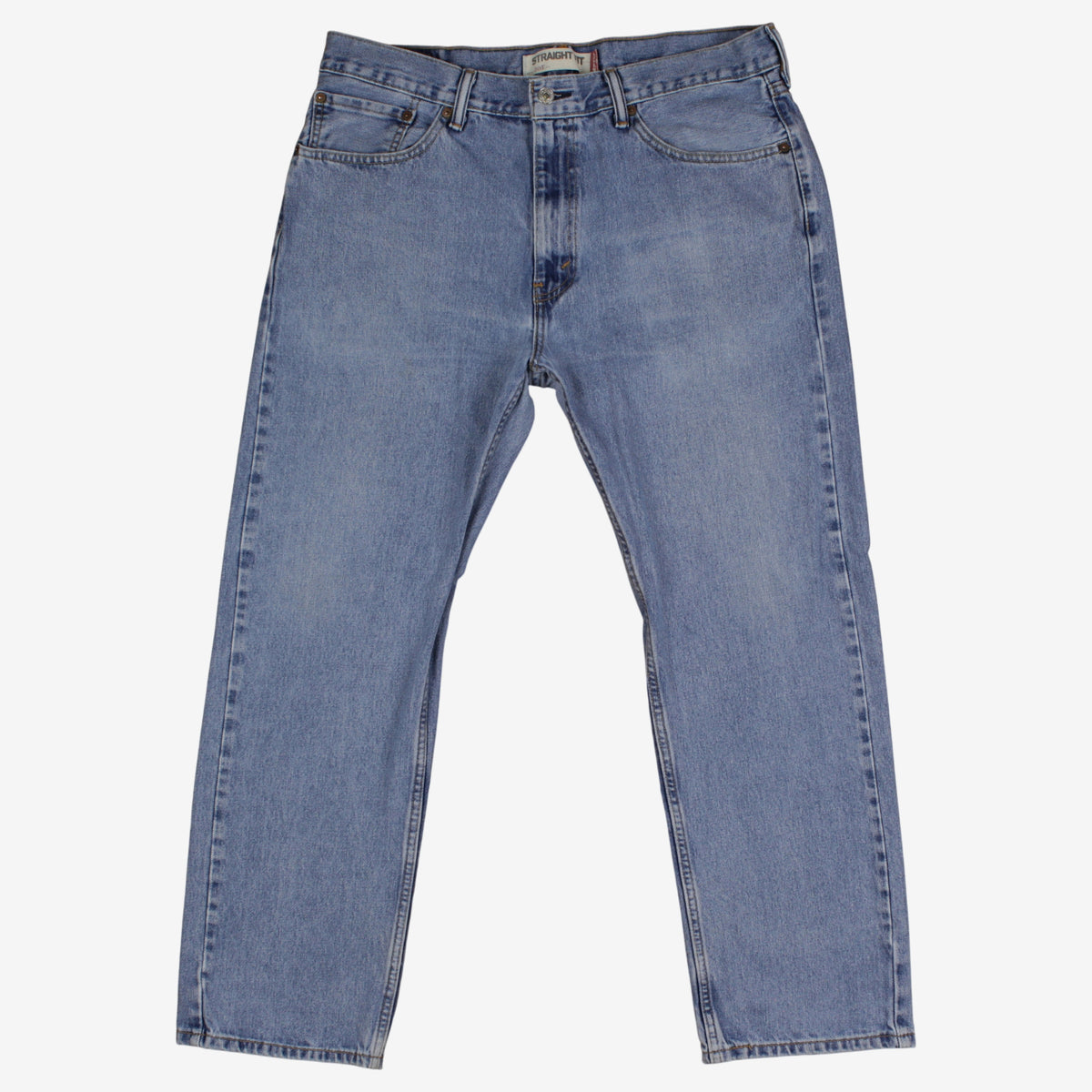 Levis 505 Jeans 36x30 Blue 00s Regular Straight Medium Stonewash Denim