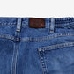 Vintage L.L.Bean Jeans 34x30 Blue Plaid Lined Stonewash Comfort Waist Denim