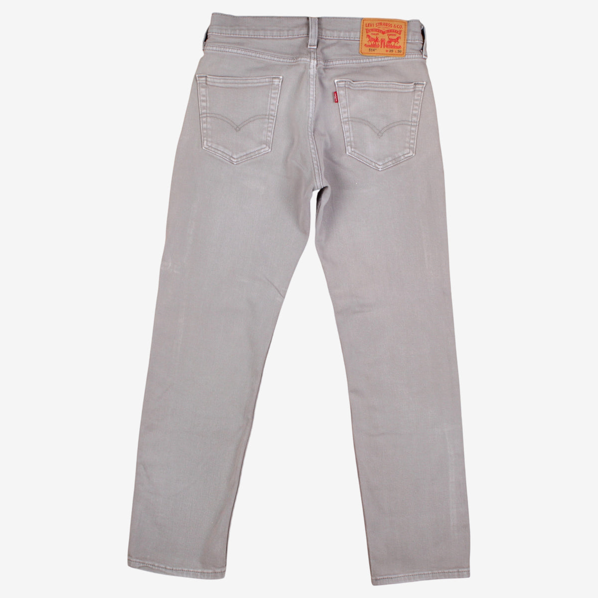 Levis 514 Jeans 29x30 Mens 00s Grey Regular Straight Stonewash Casual Denim