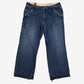 Hang Ten Baggy Y2K Jeans 38x32 Mens 00s Blue Wide Carpenter Skater Surf Denim