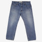 Levis 505 Jeans 38x30 Mens Blue 00s Regular Straight Stonewash Mid Rise Denim