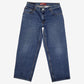Levis 550 Baggy Jeans 34x28 Womens Blue 00s Wide Leg Relaxed Stonewash Denim