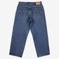 Levis 550 Baggy Jeans 34x28 Womens Blue 00s Wide Leg Relaxed Stonewash Denim