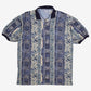 Vintage Bugle Boy Polo Shirt T-Shirt XL Mens Blue 90s Bugle Boy Abstract Pattern