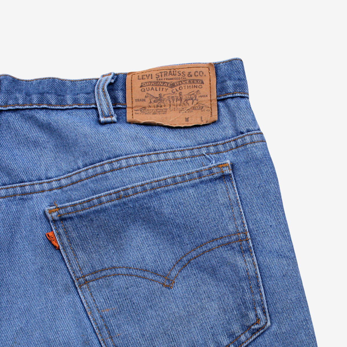 Vintage Levis 517 Jeans 38x29 Mens Blue 70s Regular Bootcut USA Stonewash Denim