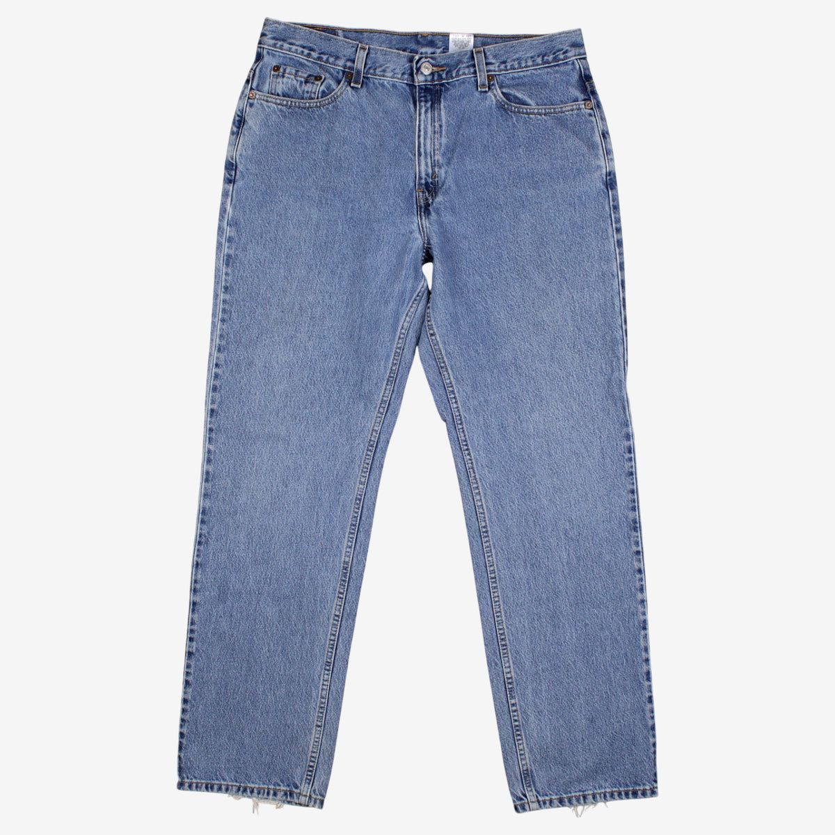 Levis 505 Jeans 34x32 Womens Blue 00s Regular Straight Light Stonewash Denim