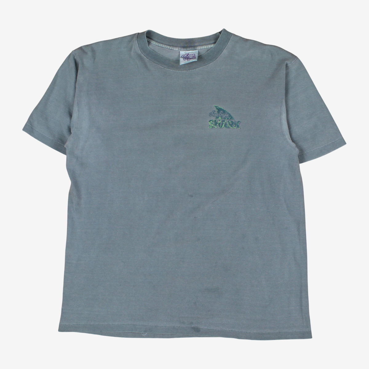 Vintage Free Style T-Shirt L Mens Blue 90s Surf Skater Y2K Retro Single Stitch