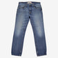 Levis 559 Jeans 34x35 Mens 00s Blue Relaxed Straight Mid Wash Denim