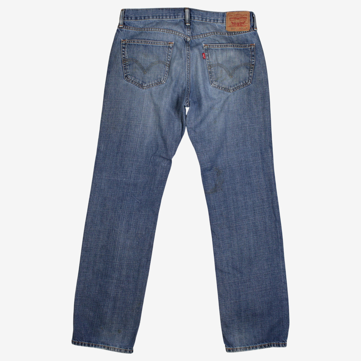 Levis 559 Jeans 34x35 Mens 00s Blue Relaxed Straight Mid Wash Denim
