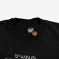 Vintage Screen Stars T-Shirt L Mens 90s Black Turkey Trot USA Single Stitch