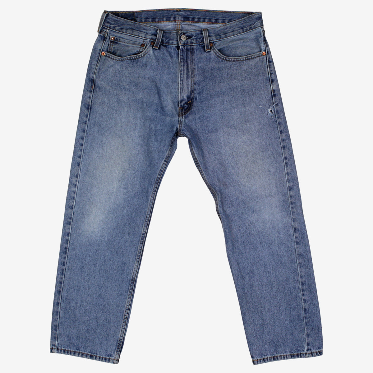 Levis 505 Jeans 36x29 Mens 00s Blue Regular Straight Medium Stonewash Denim