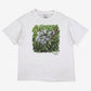 Vintage Oneita T-Shirt L Mens 90s White Graphic Print USA Nature Single Stitch