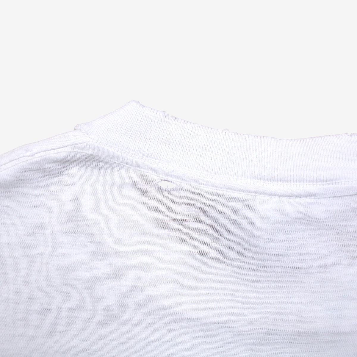 Vintage Oneita T-Shirt L Mens 90s White Graphic Print USA Nature Single Stitch