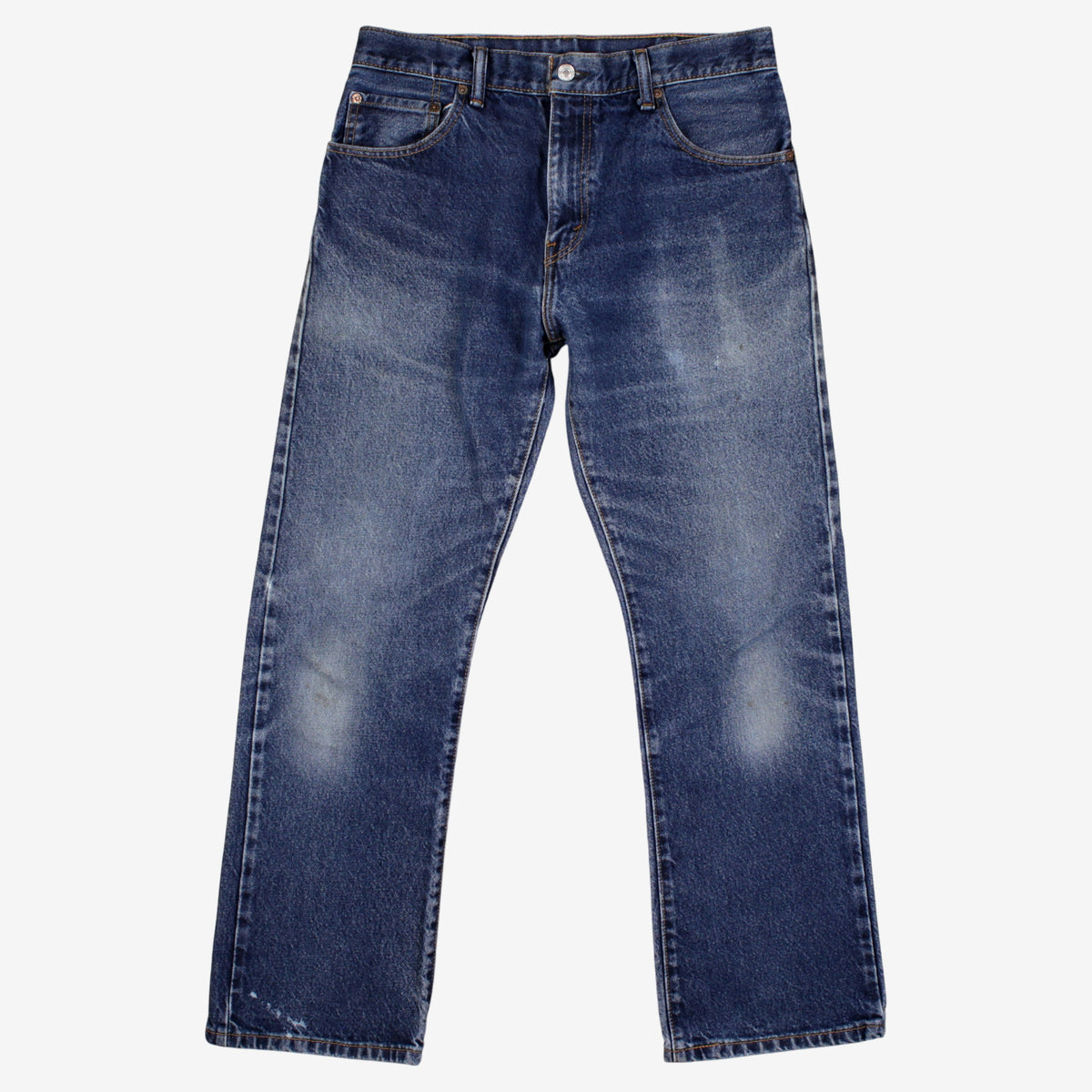 Levis Jeans 32x30 Mens 00s Blue Faded Dark Stonewash Straight Leg Denim