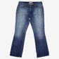 Levis Flare Jeans 36x34 Womens 00s Blue Bootcut Medium Stonewash Embellished Y2K