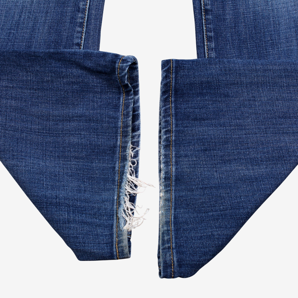 Levis Flare Jeans 36x34 Womens 00s Blue Bootcut Medium Stonewash Embellished Y2K