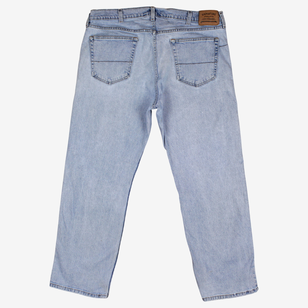 Levis Signature Jeans 40x30 Mens 00s Blue Light Stonewash Straight Denim