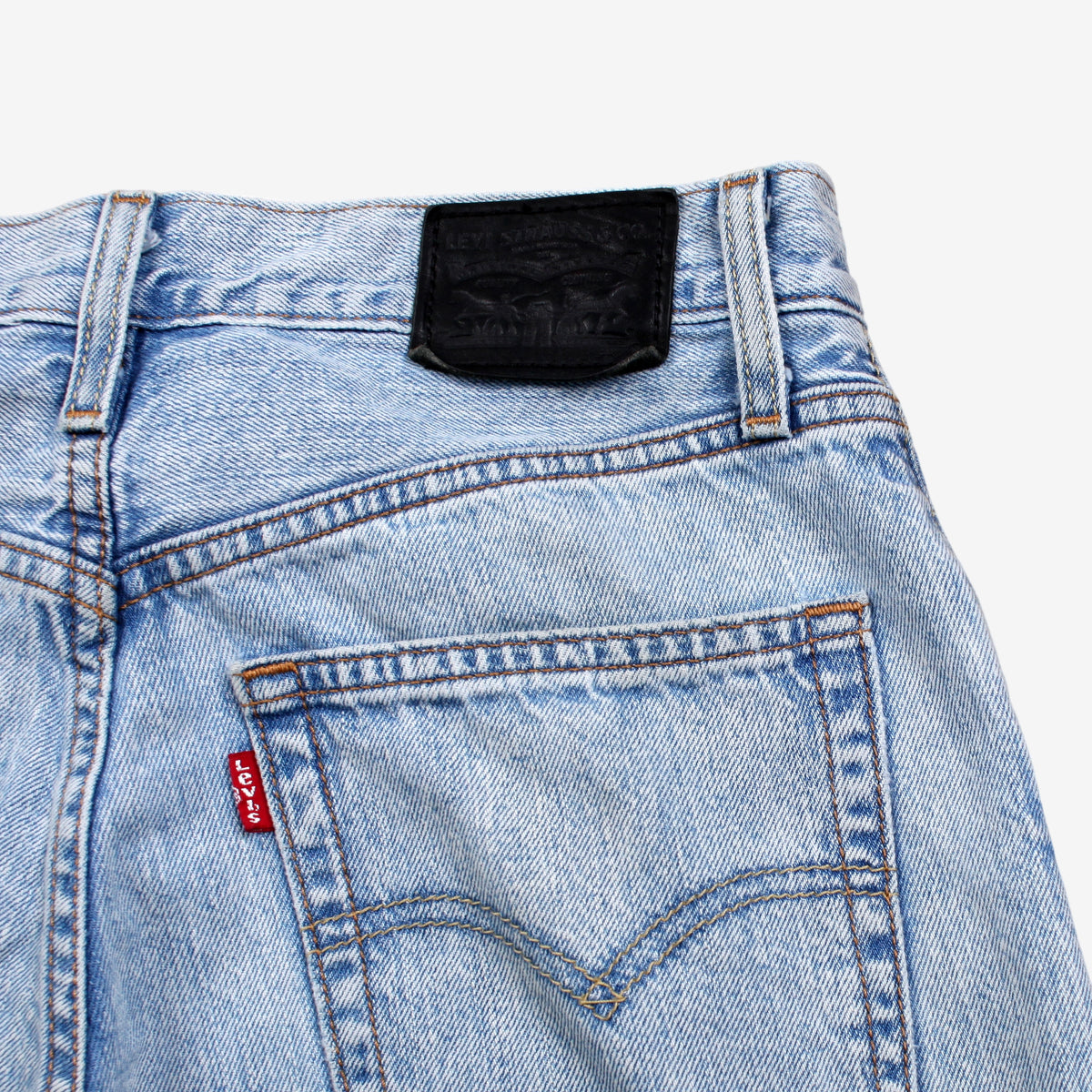 Levis Wide Leg Baggy Jeans 26x28 Womens 00s Blue Light Stonewash Denim