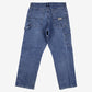 Wrangler Baggy Carpenter Jeans 32x30 Mens 00s Blue Stonewash Utility Denim