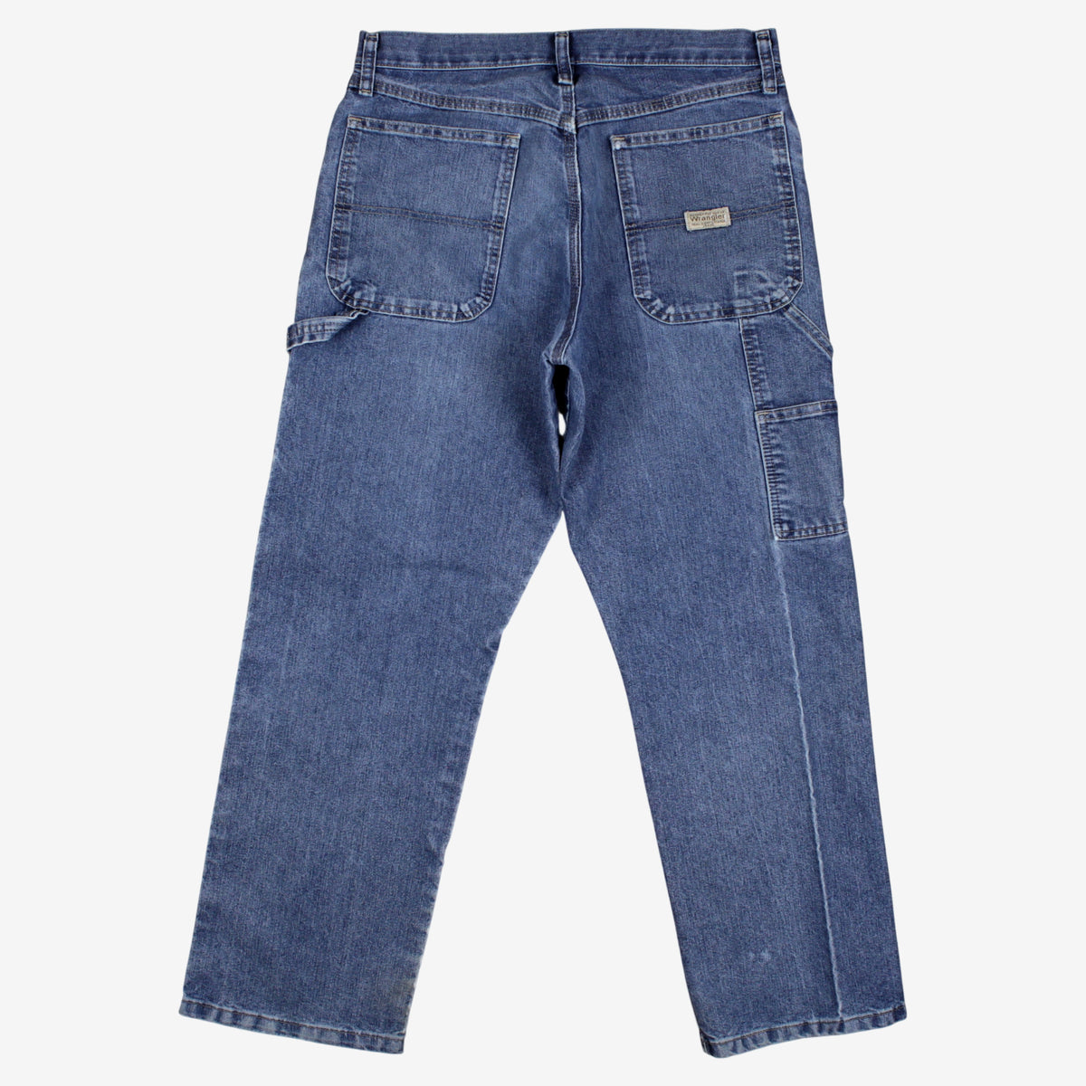 Wrangler Baggy Carpenter Jeans 32x30 Mens 00s Blue Stonewash Utility Denim