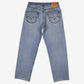 Levis 550 Jeans 33x31 Mens 00s Blue Relaxed Taper Light Stonewash Denim