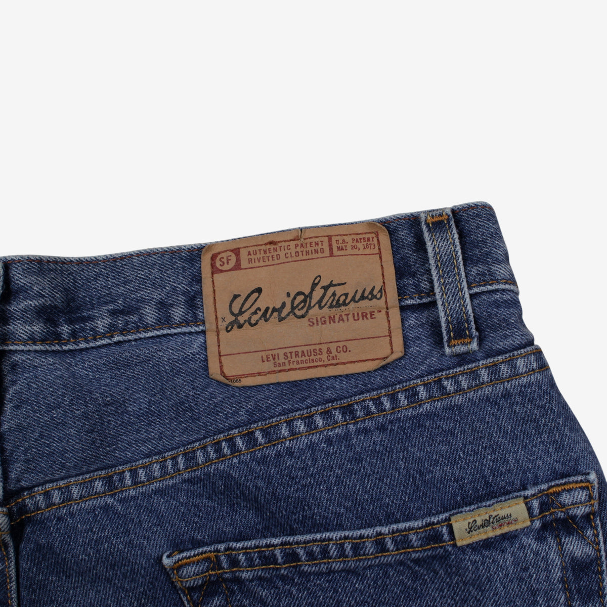 Levis Jeans 36x30 Mens 00s Blue Signature Relaxed Straight Stonewash Denim