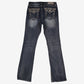 GRACE in LA Jeans 30x32 Womens 00s Y2K Blue Bootcut Embellished Stonewash Denim