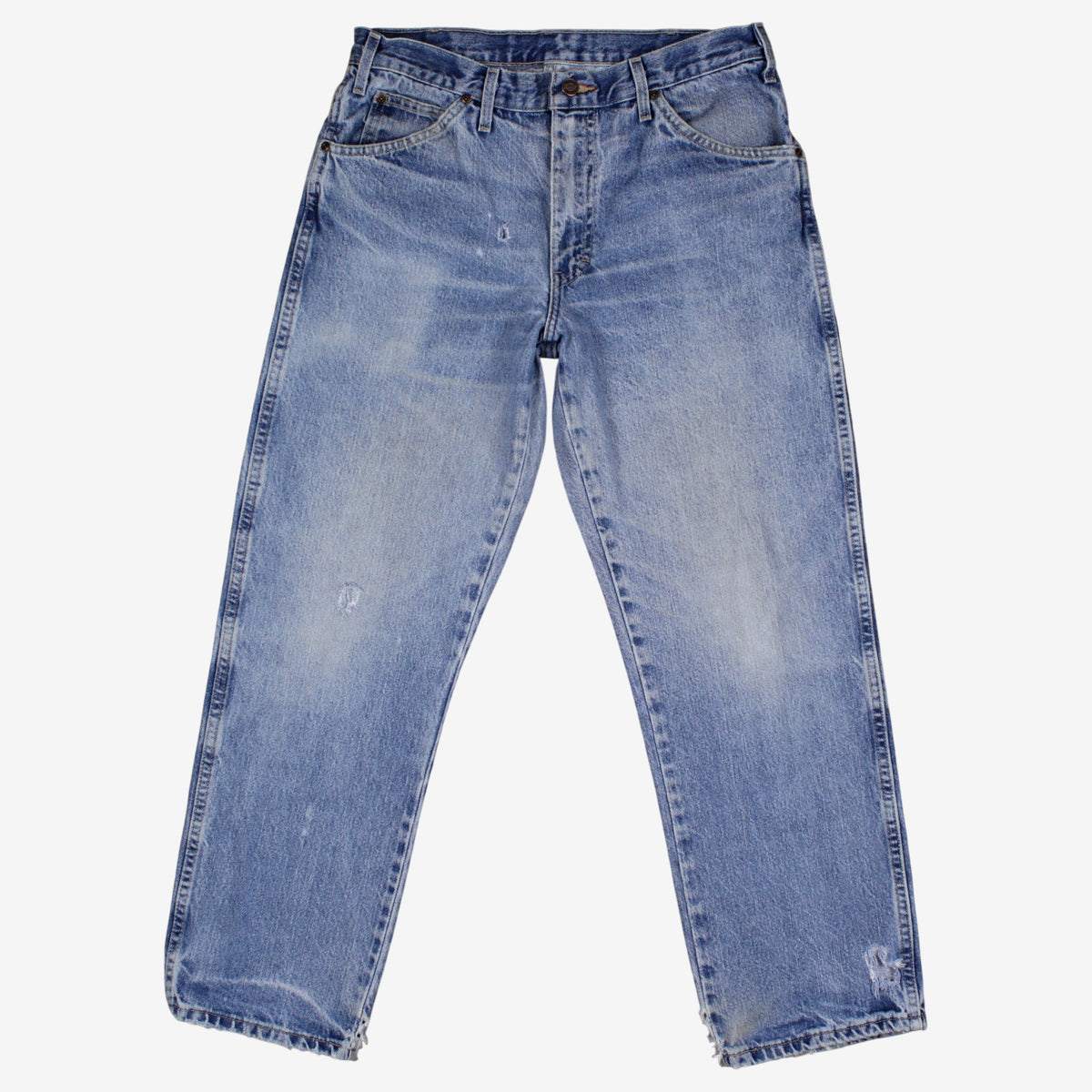 Dickies Jeans 32x30 Mens 00s Blue Light Stonewash Straight Workwear Denim