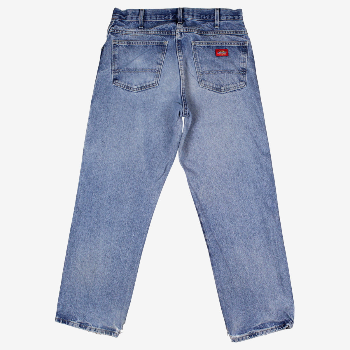Dickies Jeans 32x30 Mens 00s Blue Light Stonewash Straight Workwear Denim