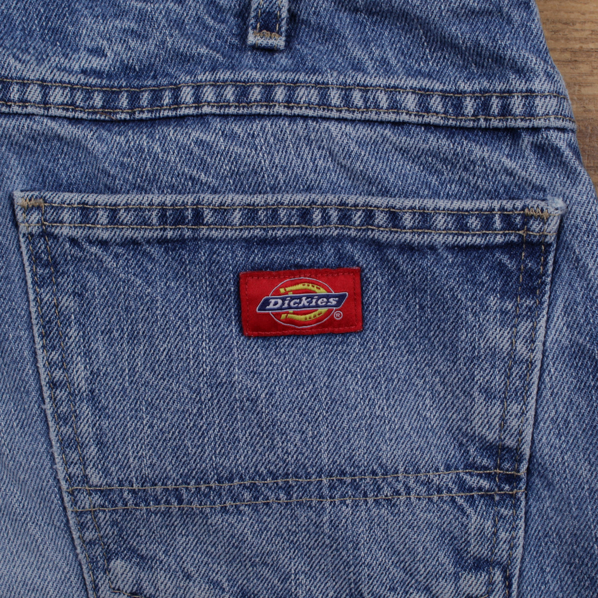 Dickies Jeans 32x30 Mens 00s Blue Light Stonewash Straight Workwear Denim
