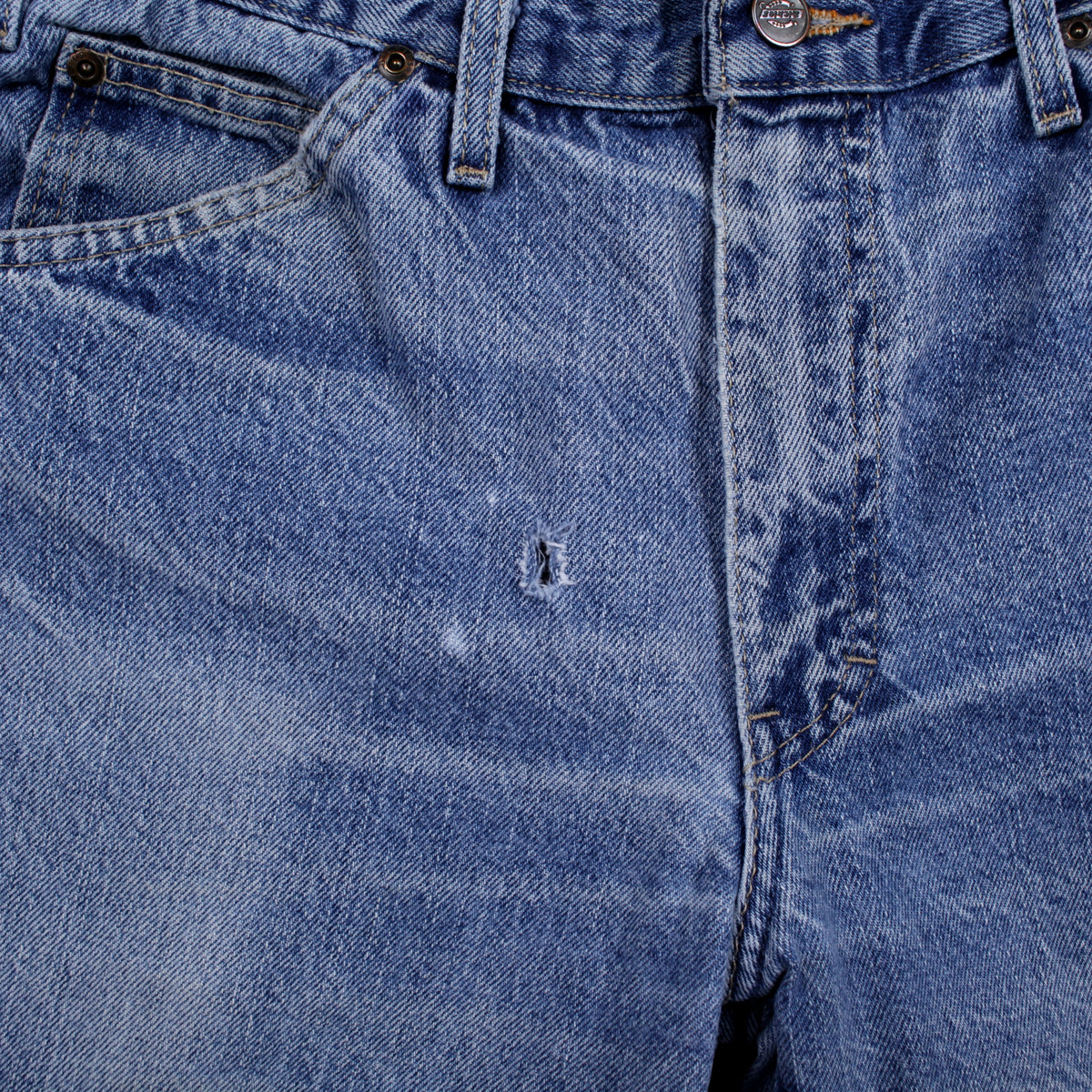 Dickies Jeans 32x30 Mens 00s Blue Light Stonewash Straight Workwear Denim