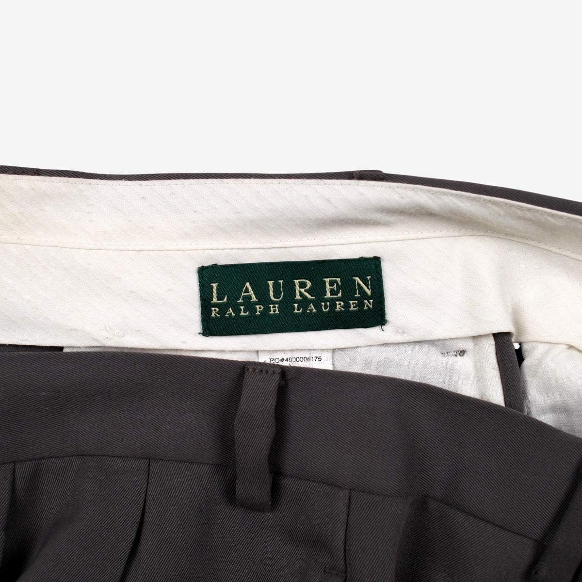 Lauren By Ralph Lauren Dress Trousers 36x30 Womens 00s Grey Pleated Cuffed Hem