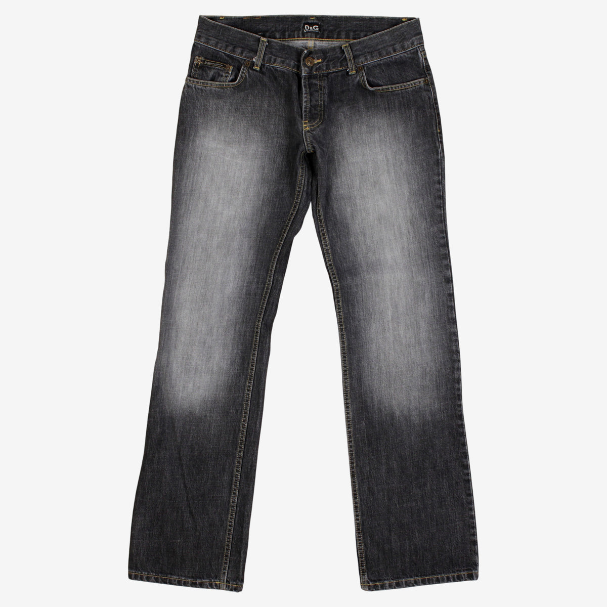 Dolce & Gabbana Y2k Jeans 30x33 Womens D&G Stonewash Straight Designer Denim