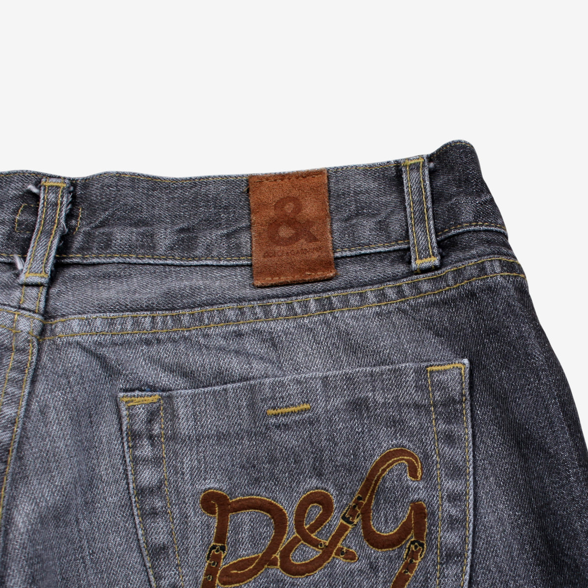 Dolce & Gabbana Y2k Jeans 30x33 Womens D&G Stonewash Straight Designer Denim