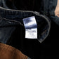 Teddy's Y2k Jeans 34x32 Womens Blue Low Waist Patchwork Bootcut Corduroy Denim