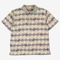 Vintage Natural Issue Polo Shirt M Mens Yellow 00s Abstract Pattern Collared