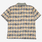 Vintage Natural Issue Polo Shirt M Mens Yellow 00s Abstract Pattern Collared