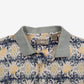 Vintage Natural Issue Polo Shirt M Mens Yellow 00s Abstract Pattern Collared