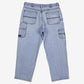 Wrangler Carpenter Jeans 36x30 Mens Blue Wide Light Stonewash Workwear Denim