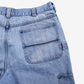 Wrangler Carpenter Jeans 36x30 Mens Blue Wide Light Stonewash Workwear Denim