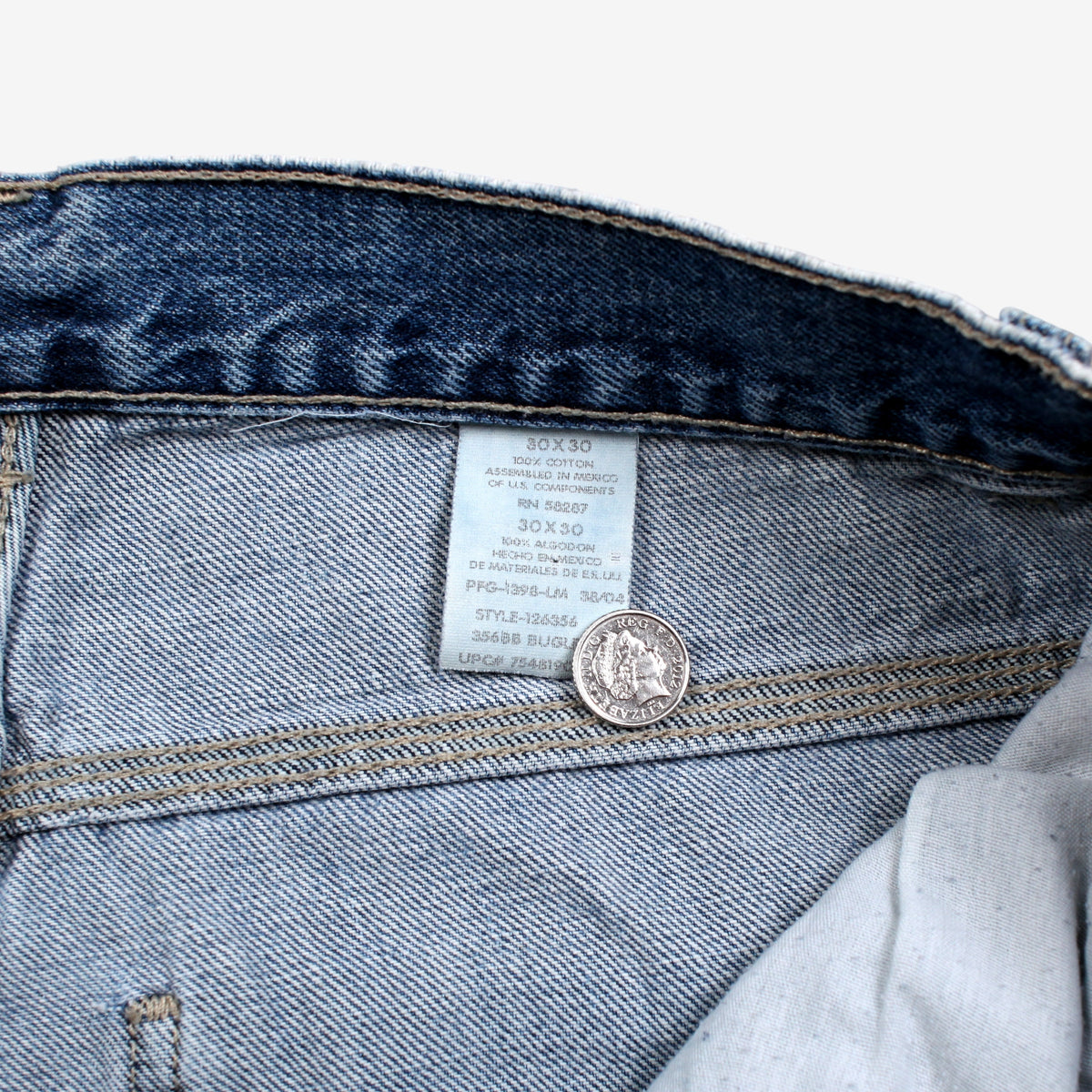 Bugle Boy Carpenter Jeans 30x30 Mens Blue Y2k Medium Stonewash Workwear Denim