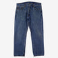 Levis 505 Jeans 40x32 Blue Regular Straight Dark Stonewash Denim