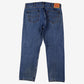 Levis 505 Jeans 40x32 Blue Regular Straight Dark Stonewash Denim